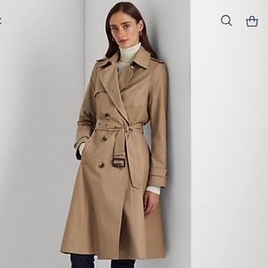 Ralph Lauren Tan Trench Coat (Double-Breasted)